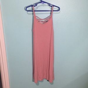 Pink body tight mini dress